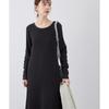 ROPE PICNIC Lamellibe Knit Black Size 38 Dress, (01),