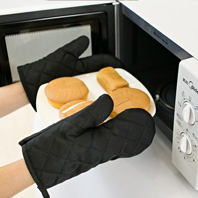 1PC Manoplas para Horno Resistentes al Calor Guante para Horno de Microondas Algodón Lino Horneado Barbacoa Antideslizante Manoplas para Horno Suministros de Cocina Herramientas