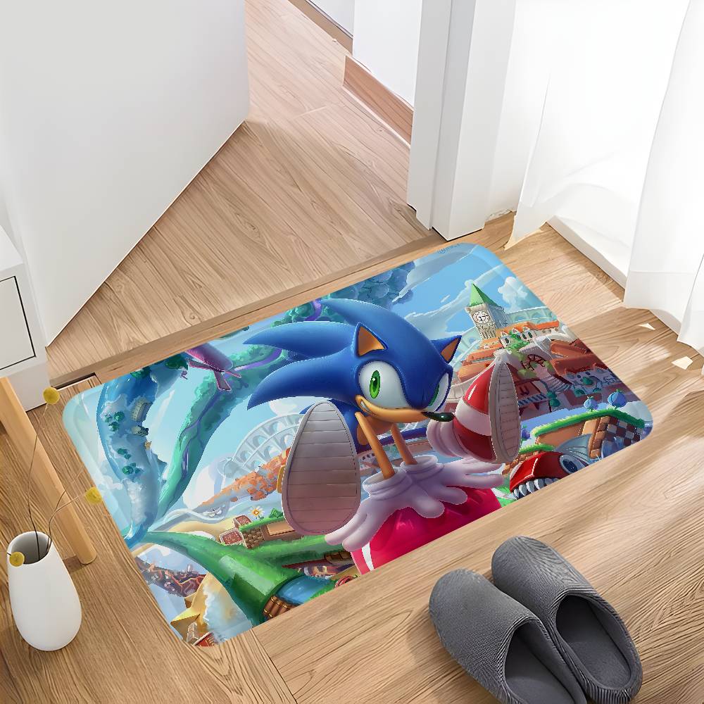 S-Sonics Game Cartoon Floor Mat Cheaper Anti-slip Modern Living Room Balcony Printed Bedside Mats