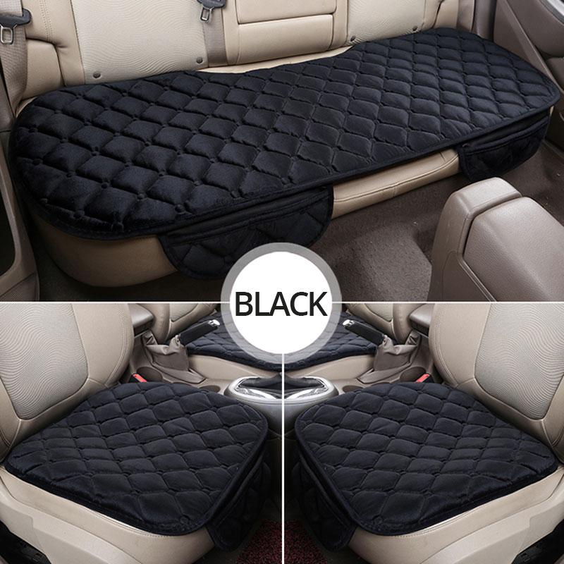 SEAMETAL Plush Car Seat Covers Set Warm Car Seat Cushion Winter Auto Seat Protector for SUV Sedan Hatchback