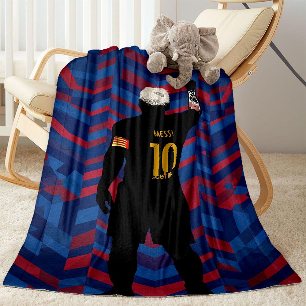 Messi 595 Blanket Soft & Cozy Perfect for Livingroom Office Chair Sofa for All Seasons Digital Print Best Holiday Gift for Friends Family