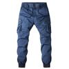 2024 Spring/Summer Men's Solid Color Casual Cargo Pants 8017, Plus Size Available