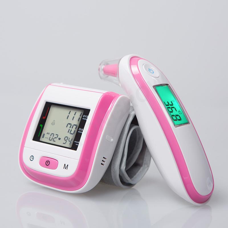 Buy BOXYM Digital Wrist Blood Pressure Monitor & Infrared Ear Thermometer Sphygmomanometer