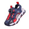 Neue Jungen Hohlnetz Sandalen Taschenkopf Strandschuhe Drehknopf Schnalle Weiche Sohle Kinder Sportsandalen