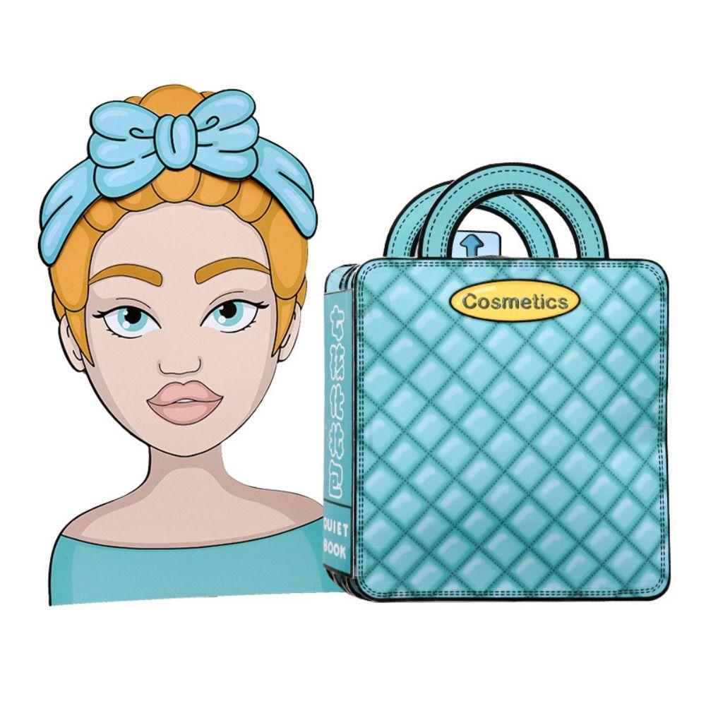 Interactive Nail Shop Quiet Book Creative Makeup Quiet Book DIY Dress Up Toy  Educational Toy