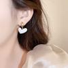 Dripping love pendant earrings Korean simple fashion earrings temperament commuter versatile earrings women