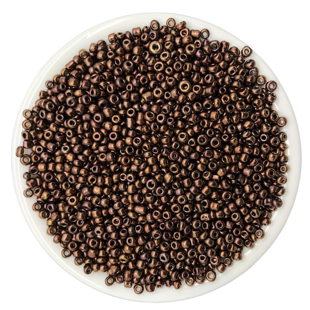 Solid Color 2/3/4mm Glass Seed Beads, Silver Lined, Dyed AB Cream, Round for Handmade Beading & Bracelets.