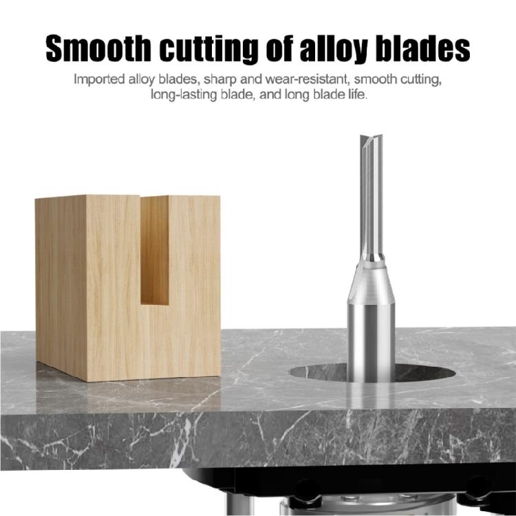 Router Bit 1/4inch Shank Straight Slot Router Bit High Speed Steel Milling Cutter For Wood Hardwood Accessories