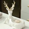 Elk Soap Box Ceramic Deer Soap Dish Drain Boxes Bathroom Supplies Bathroom Accessories Drain Soap Box Decorative Storage Boxes