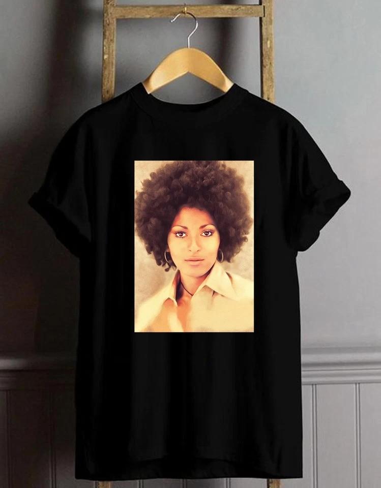 Rare! Pam Grier T shirt Tee For Men Women Unisex T-Shirt XXXXL