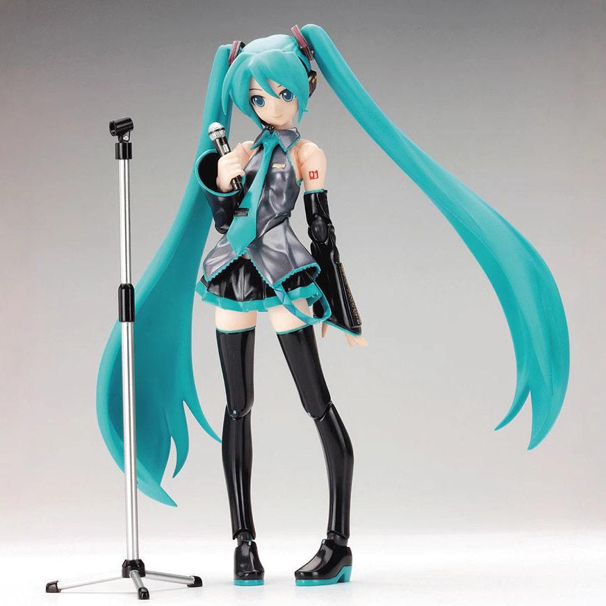 Hatsune Miku  New Anime Girl Figure Figma 014 Virtual Singer Miku Joint Movable Model Statue Toys Doll