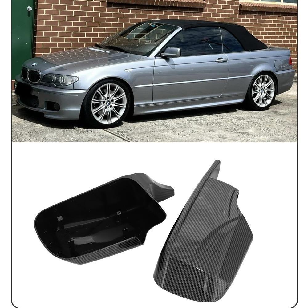 

Compatible Horn Rearview Mirror Shell for BMW 3 Series E46/E39 (1998-2004) Glossy Black