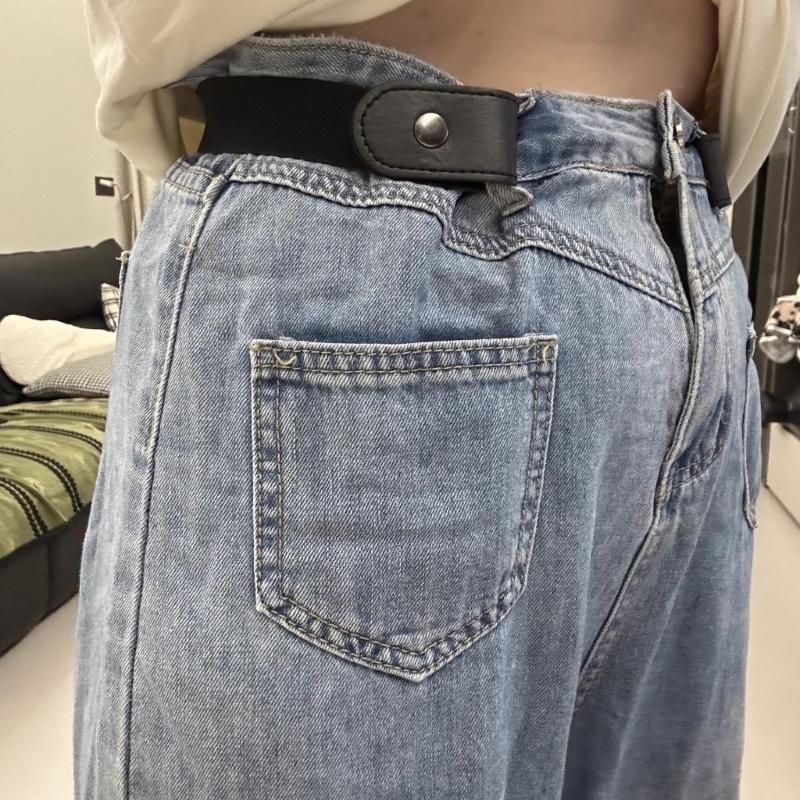 Invisible Adjustable Waistband Belt For Pants Elastics Cloth Strap Hide Design Comfortable Fit