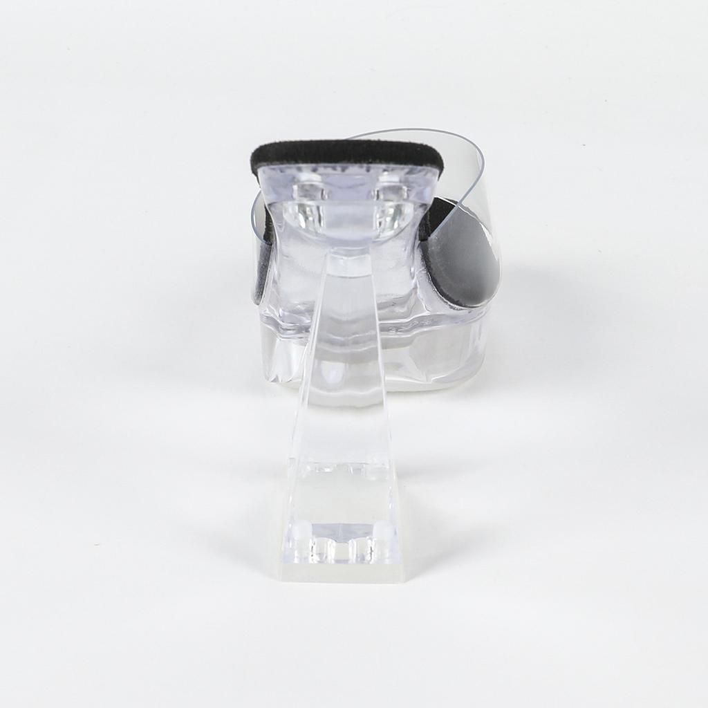 Women's 12CM Fashion Car Model Heels - Sexy Transparent Thick Heel Crystal Slippers, Non-Slip Square Toe Wedding & Party Shoes