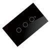 B97A-US Wifi Tuya Smart Wall Switch RF433 3 Gang Neutral Wire Touch Sensor LED Light Switches For Alexa Google Home Smart Home