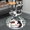 1pc Guinea Pig Wreath Chair Carpet for Office  Machine Washable Rug for Office,  Good Gift for Family or Friends yy251225231