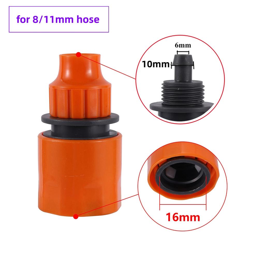 Gartenschlauchanschluss 1/4" 3/8" Schlauch Schnellkupplungen 4/7mm 8/11mm Dorn Wasserrohrverbindungen Bauernhof Hof Tropfbewässerungsadapter 5/10 Stück