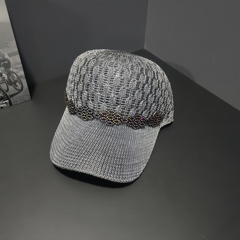 Hat Women's Summer Breathable Mesh Cap Hollow Hard Mesh Sun Protection Visor Casual Baseball Cap Women's Tide