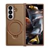 With Holder Phone Case For Samsung Galaxy Z Fold 7 5G Magnetic PC Hard Shell Protective Color Collision Shockproof Back Cover