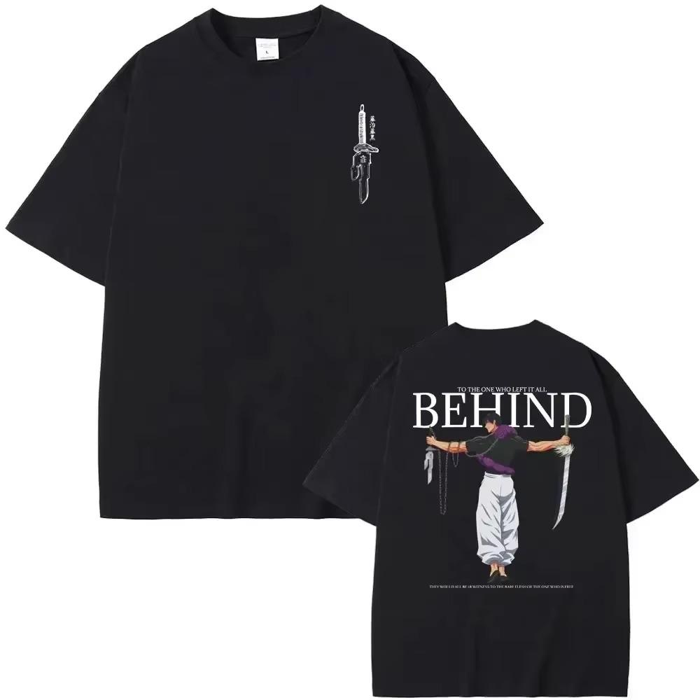 Japansk Anime Klær Tegneserie Fushiguro Toji Grafisk T-skjorte Herre Mote Oversized T-skjorte Herre Manga Mote T-skjorte Dame Overdeler