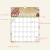 2025-2026 Calendar 18 Months Runs from July 2025 to December 2026 with Hanger Thick Paper Spiral Binding Turn the page Design