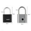Smart Waterproof Outdoor Fingerprint Padlock: Rust-Proof, Anti-Theft, Password-Protected for Door & Cabinet Security