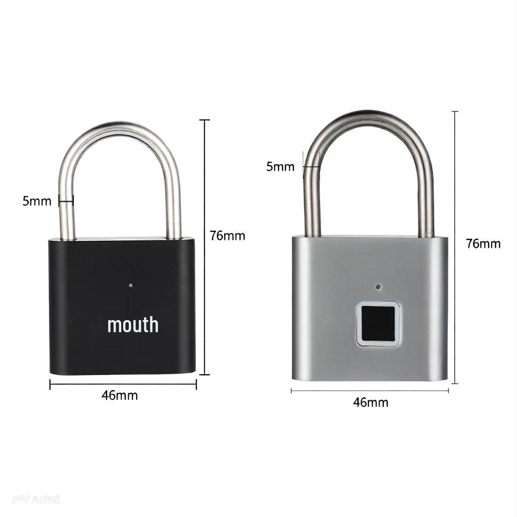 Smart Waterproof Outdoor Fingerprint Padlock: Rust-Proof, Anti-Theft, Password-Protected for Door & Cabinet Security