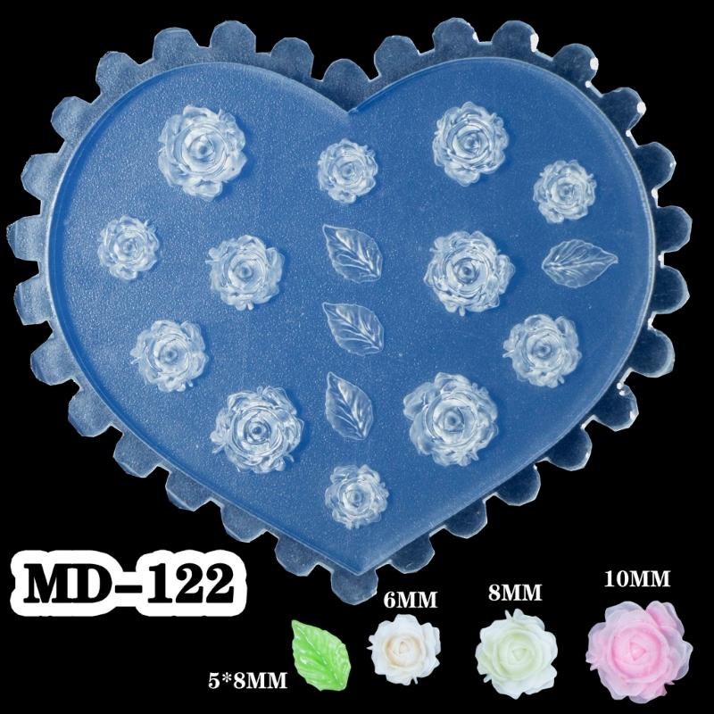 Stampo in Silicone per Nail Art Fiori 3D Stampi per Creazione Unghie Stencil per Unghie Goffrati Stampo per Scultura Decorazioni per Manicuristi