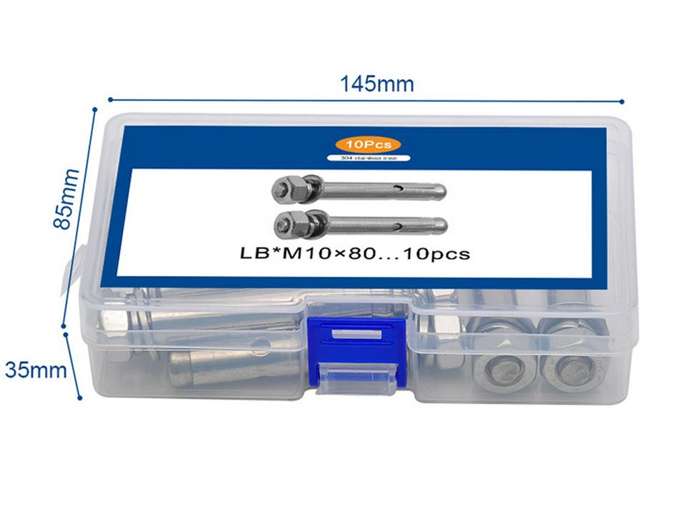 Stainless Steel Expansion Bolt Set M6/M8/M10 - 304 Grade