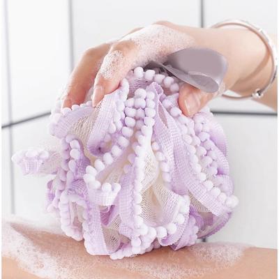 Badeblume Große Badeperle Badeball Spitze Spitze Badeblume Peeling Blase Badetuch für Frauen