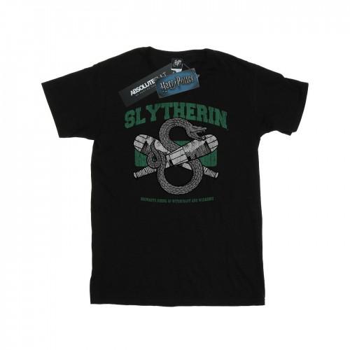Harry Potter Mens Slytherin Quidditch Emblem T-Shirt