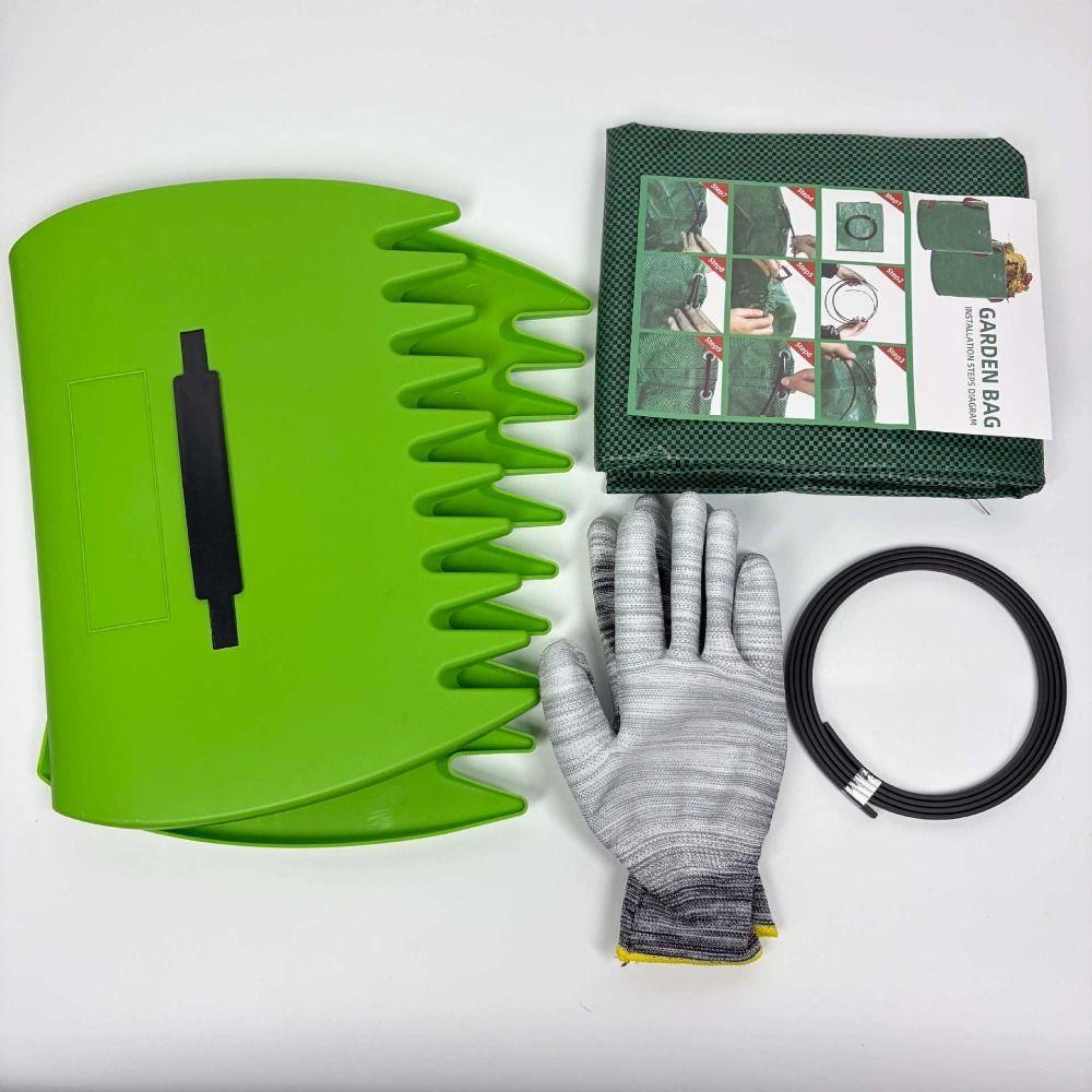 Hand Held Leaf Rake Portable Garden Leaf Collector Easy To Use Outdoor Leaf Trap Garden Hand Tools