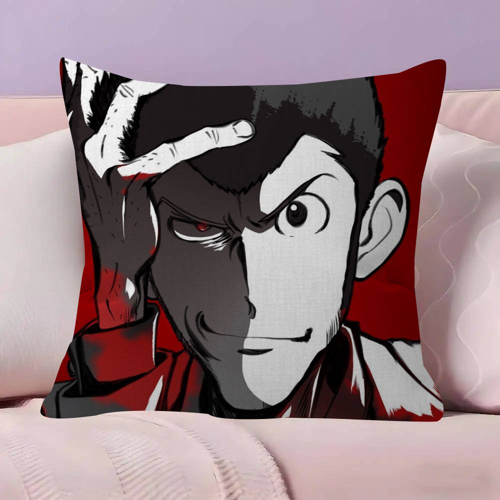 Lupin the Third anime   Personalized picture text home decorative pillows Household Gifts 45x45cm
