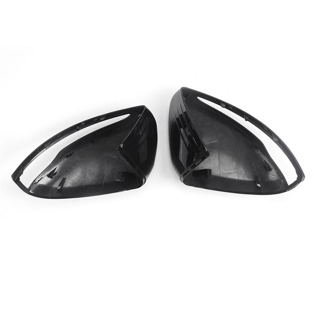2x Gloss Black Mirror Cover Caps For Mercedes Benz W205 X253 W213 W222 2014-2019