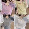 Camiseta Sudadera Minimalista de Manga Larga con Empalmes para Ropa Casual de Ocio