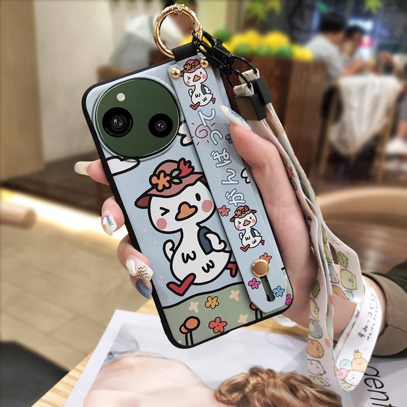 Shockproof Soft Case Phone Case For Sharp Aquos R9/SH-51E Cute Anti-dust Kickstand Waterproof Anti-knock Protective Ring