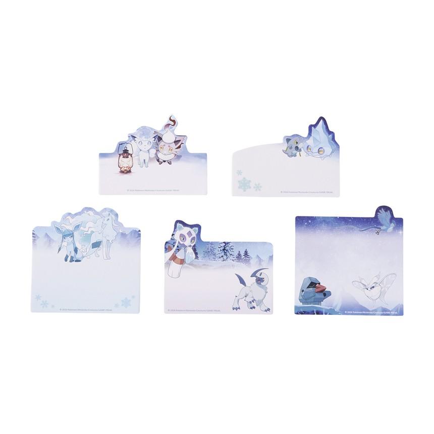 [Pokemon] Pokemon Center Shaped Sticky Memo Pad - Snowy Gathering