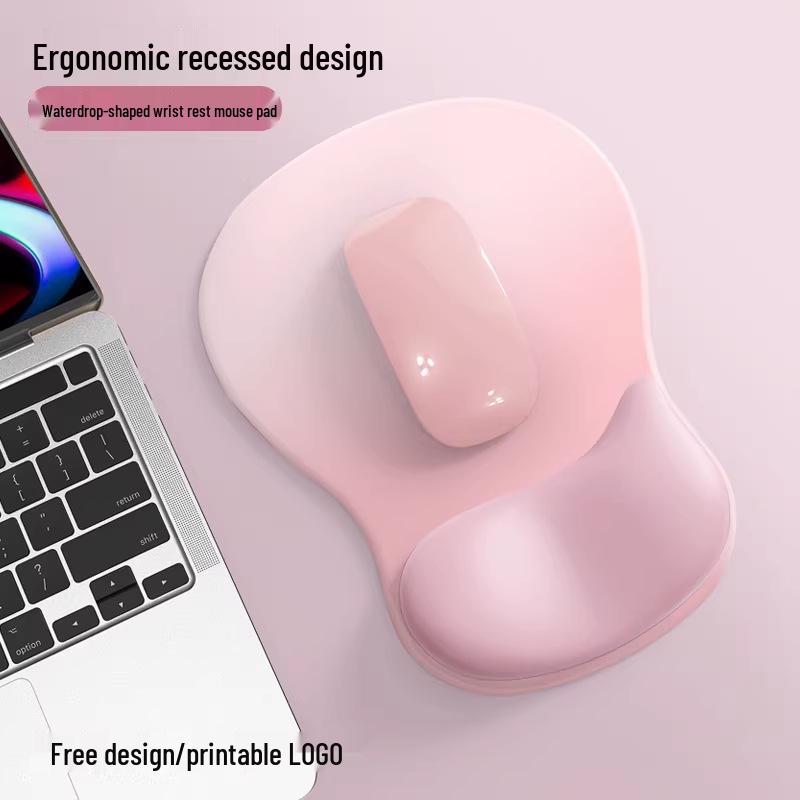 Ergonomic Gradient Silicone Wrist Rest Mouse Pad - Non-slip, Thickened Design