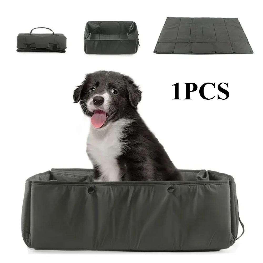 

Дорожный туалет для кошек с крышкой на молнии, складной дорожный туалет, не протекает, не имеет запаха, водонепроницаемый, удобен для использования в отелях, автомобилях