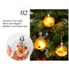Christmas Baubles Balls with LED Light Hanging Pendant Christmas Tree Ornaments Home Hanging Ornament