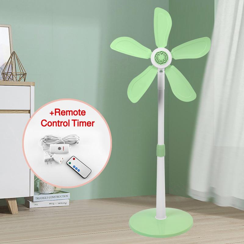 Portable Floor Fan,No Mesh Cover,Timer,Remote Control,Extendable Standing Fan,Plug-In Fan,Suitable For Living Room,Bedroom