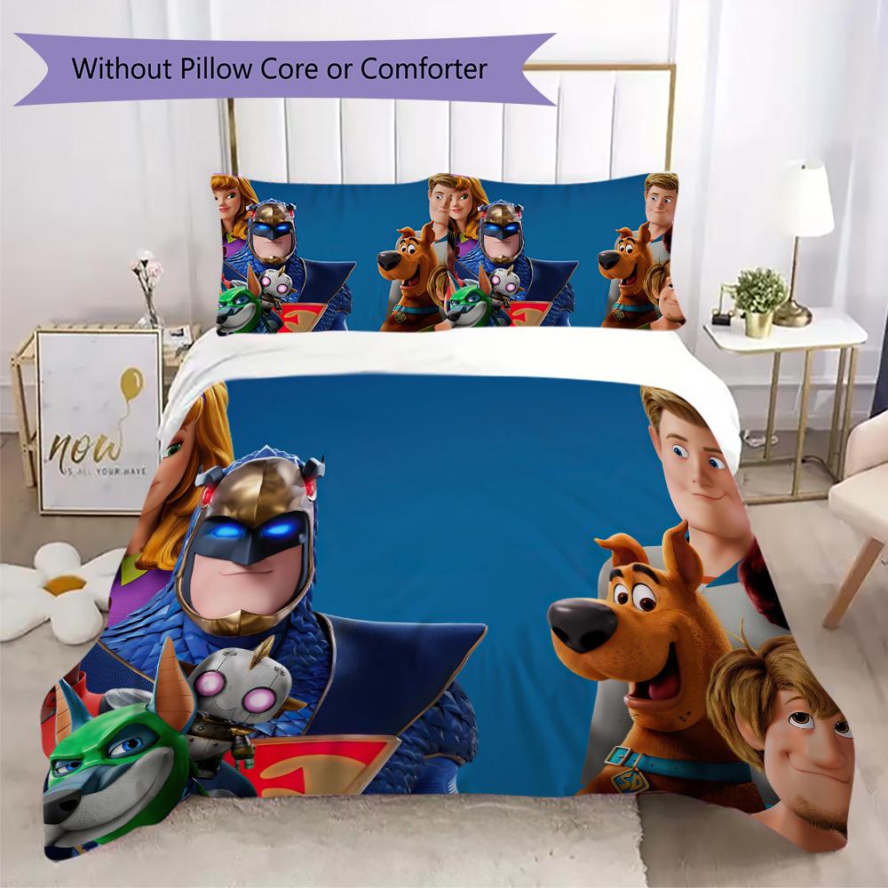 Halloween fantasy comedy adventure cartoon movie Scooby-Doo provides comfortable bedding covers and pillowcases for home use (without core) K7