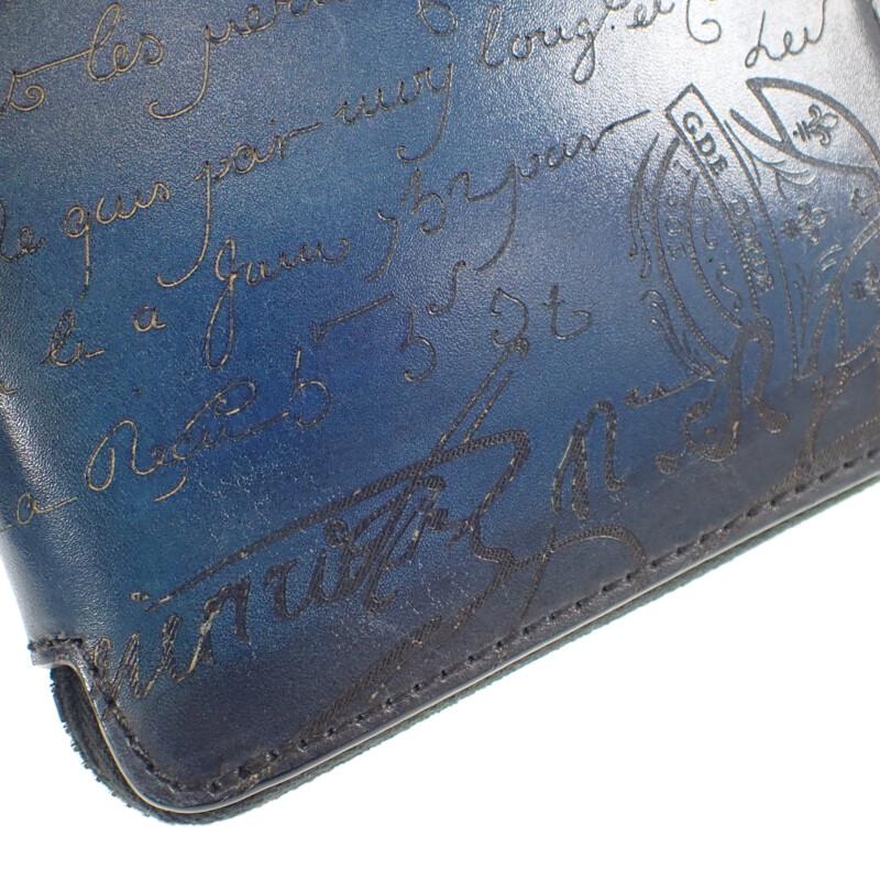 Berluti  Eco bag blue/black leather/Nylon mens
