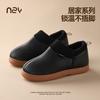Leather cotton shoes for the elderly indoor and outdoor wear waterproof, non-slip and warm thick-soled old-fashioned cotton shoes