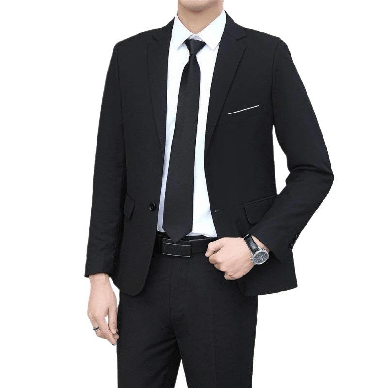 Men's Formal Suit Set: Jacket, Uniform, Groomsman, Groom, Wedding Tuxedo, Business & School Wear.
