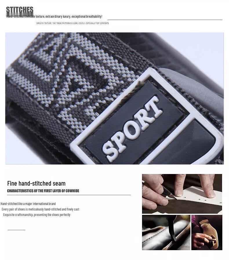 Men's Non-slip Breathable EVA Sole Summer Sports Slippers for Outdoor, Driving, and Beach