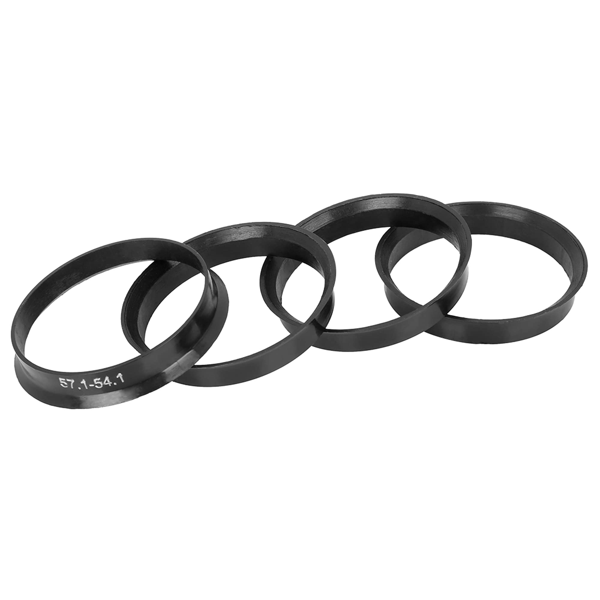 

X AUTOHAUX Кольцо ступицы 57.1мм/54.1мм Кольцо ступицы колеса Центровочное кольцо ступицы Кольцо центра ступицы 57.1-54.1mm чёрный