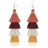 Bohemian Multi-Layer Fringed Earrings Ethnic Style Colored Ear Hooks Drooping Earrings