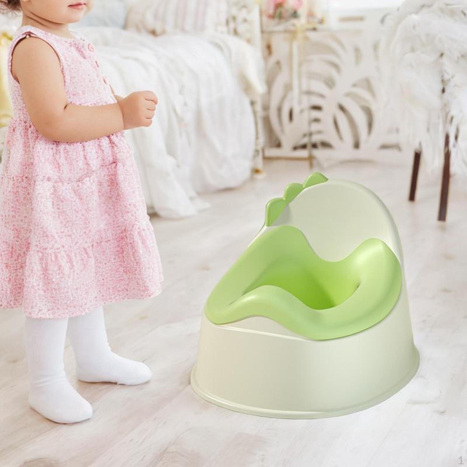 

Детский горшок-стульчик для дома с барьером зелёный