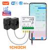 Tuya Wifi Electric Consumption Meter 1CH/2CH Power Meter Energy Monitoring Smart Home DIY Wattmeter 80A AC110V/240V